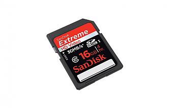 SDHC Memory card 16GB + 4 movies